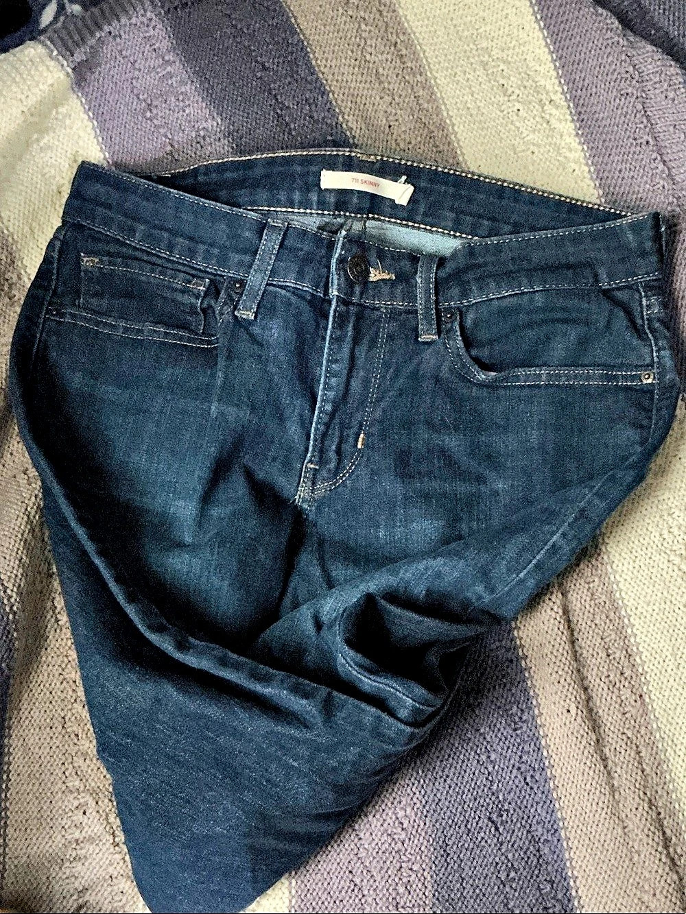 Levi's 711 Skinny Jeans Blue Waist 30